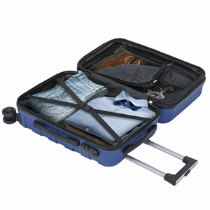 Segawe 21" Champagne Travel Carry-on Luggage Trolley Suitcase Hardside Spinner Suitcase