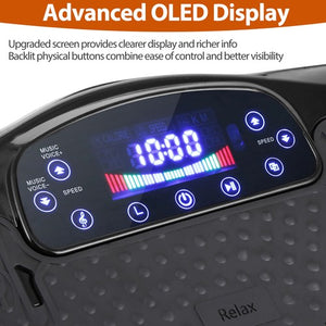 Segawe Waver Vibration Plate Exercise Machine Whole Body Fitness Vibrat Platform Black