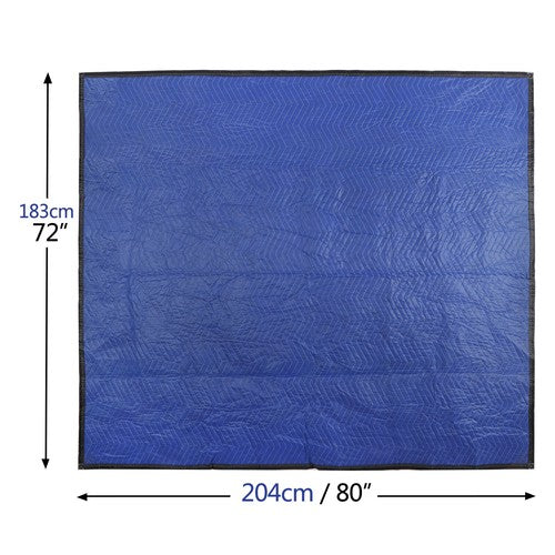 Segawe 12 Pack Moving Blankets 80" x 72" Pro Economy Blue Shipping Furniture Pads