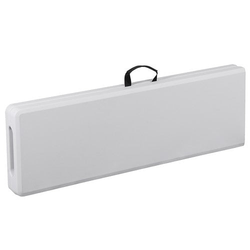 Segawe 6FT Plastic Folding Bench Portable Bench Indoor Outdoor for Picnic Camping White