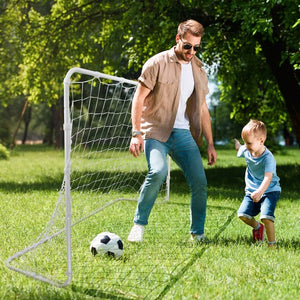 Segawe 6x4 FT Portable Youth Size Strong Steel Frame Soccer Goal Football Net Outdoor