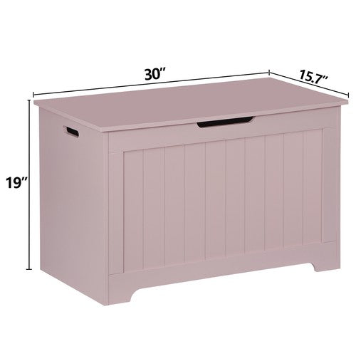 Segawe Wooden Toys Box Storage Chest Bench Organizer for Home Bedroom w/2 Safety Hinge