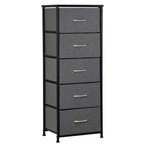 Segawe 5 Drawer Dresser for Bedroom Tall Chest of Drawers Storage Tower Organizer