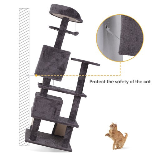 Segawe 55" STURDY Cat Tree Tower Activity Center Large Playing House Condo For Rest