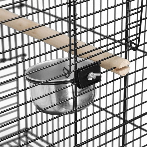Segawe 64" Rolling Bird Cage w/Open Play Top for Small Parrot Cockatiel Parakeet Home