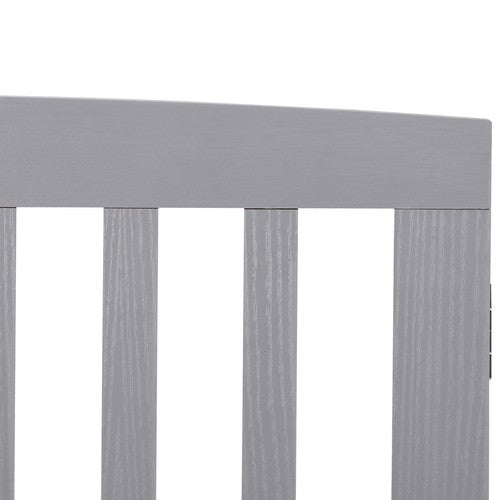 Segawe Freestanding 24" Pet Dog Gate 4 Panels Indoor Foldable Dog Fence for Stairs Grey