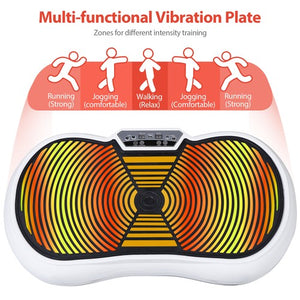 Segawe Vibration Plate Fitness Platform Exercise Machine Vibrating Full Body Slim White