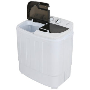 Segawe Compact Mini Twin Tub Washing Machine Portable 13lbs Laundry Washer and Dryer