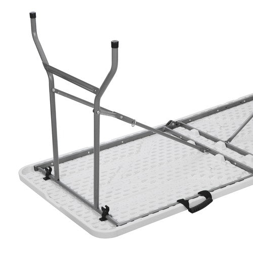 Segawe 6Ft Plastic Folding Table Portable Fold-in-Half Picnic Utility Table with Handle
