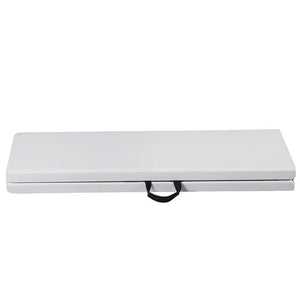 Segawe 6FT Plastic Folding Bench Portable Bench Indoor Outdoor for Picnic Camping White