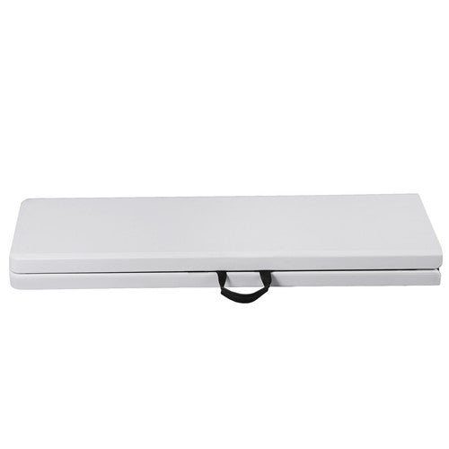 Segawe 6FT Plastic Folding Bench Portable Bench Indoor Outdoor for Picnic Camping White