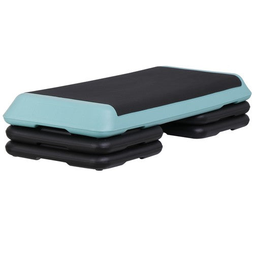 Segawe 43'' Exercise Aerobic Step Platform Adjustable Fitness Stepper w/4 Risers Green