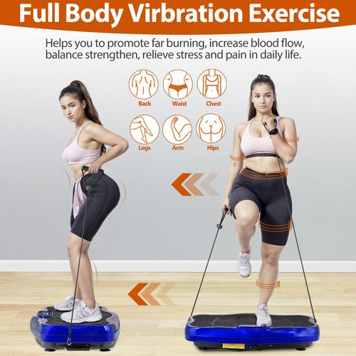 Segawe Waver Vibration Plate Exercise Machine Whole Body Fitness Vibrate Platform Blue