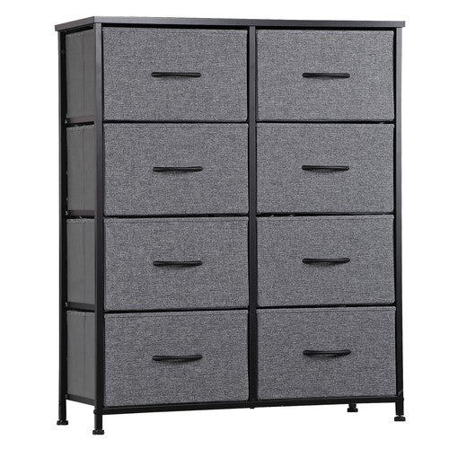 Segawe 8 Drawers Chest of Fabric Dresser Storage Tower Cabinet Organizer for Bedroom