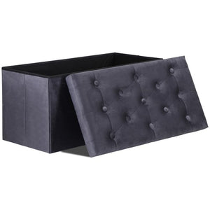 Segawe Folding Storage Ottoman Shoes Bench Rectangular Storage Bench Entryway Bedroom