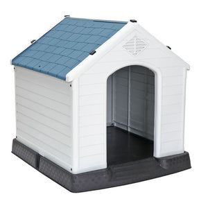 Segawe Dog House Indoor Outdoor Plastic Durable Dog House Insulated Puppy Shelter Blue