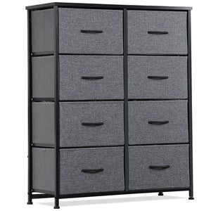 Segawe 8 Drawers Chest of Fabric Dresser Storage Tower Cabinet Organizer for Bedroom