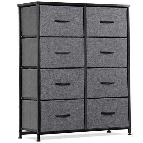 Segawe 8 Drawers Chest of Fabric Dresser Storage Tower Cabinet Organizer for Bedroom