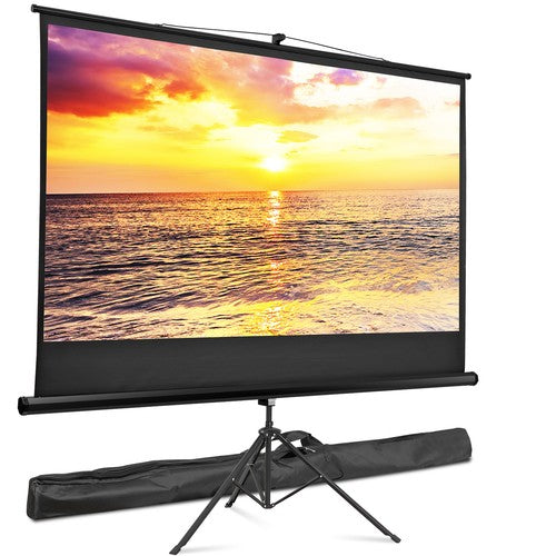 Segawe Projector Screen with Stand 84 inch for Movie or Office Presentation 16:9 HD