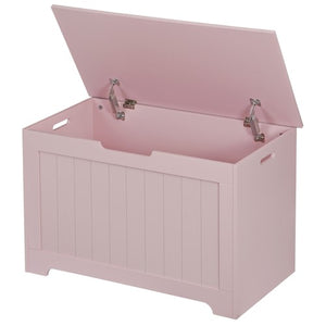 Segawe Wooden Toys Box Storage Chest Bench Organizer for Home Bedroom w/2 Safety Hinge