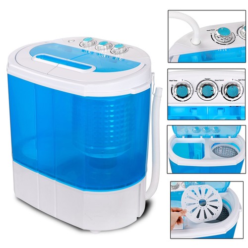 Segawe Portable Washing Machine Compact lightweight 10lbs Washer w/ Spin Cycle Dryer