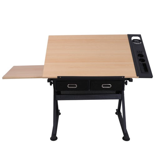 Segawe Drafting Desk Drawing Table Adjustable with Stool Arts & Crafts Creative Center