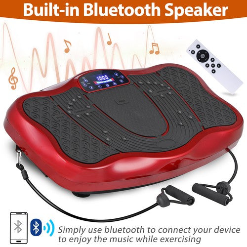 Segawe Vibration Plate Exercise Training Machine Full Body Shake Vibration Platform Red