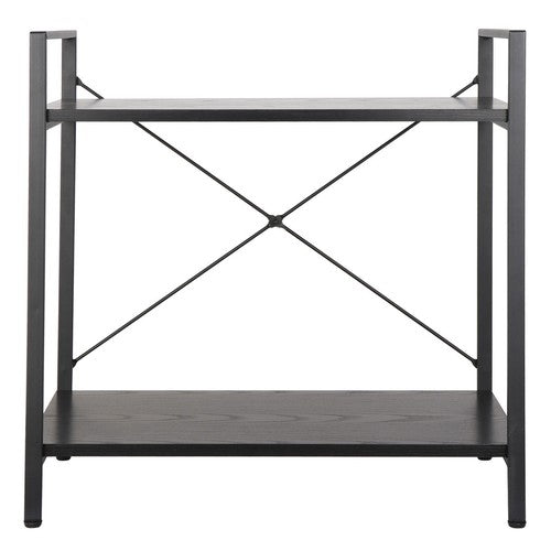 Segawe Solid Double Bookcase Short Frame Wood Bookshelf Display Rack Small Place Cozy