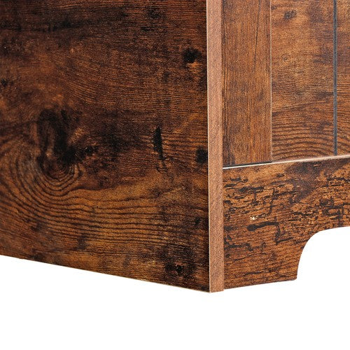 Segawe Chest Storage Trunk Wood Bedroom Large Box Blanket Books Shoes Toys Rust Brown