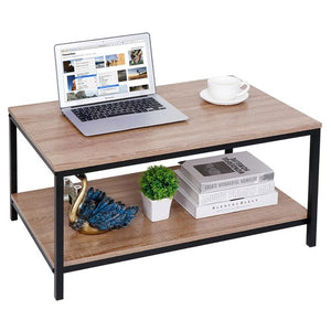 Segawe Durable Coffee Table w/Storage Shelf Cozy Coffee Table Home Use Tea Table