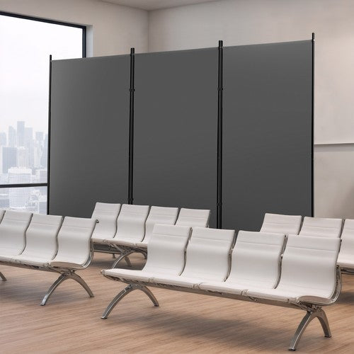 Segawe Partition Room Dividers 3 Panel Folding Privacy Screen 6Ft Portable Wall Divider