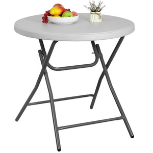 Segawe 32" Round High Top Folding Camping Table Portable Outdoor Party Patio Cocktail