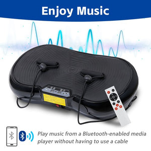 Segawe Whole Body Vibration Platform Black Slim Exercise Plate Fit Machine W/Bluetooth