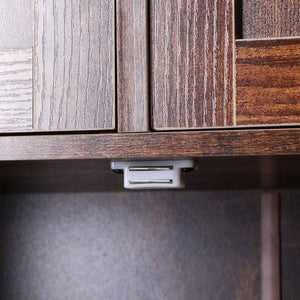 Segawe Bathroom Floor Cabinet w/ 2 Doors 2 Adjustable Shelves for Kitchen Rustic Brown
