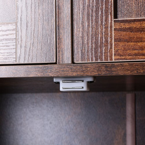 Segawe Bathroom Floor Cabinet w/ 2 Doors 2 Adjustable Shelves for Kitchen Rustic Brown