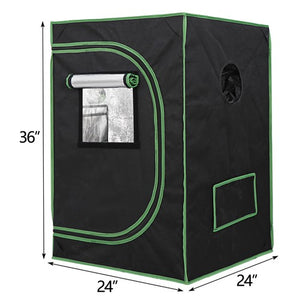 Segawe Hydroponic Grow Tent 100% Reflective Mylar Non Toxic Indoor Room with Window