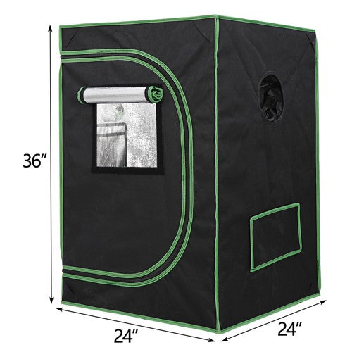 Segawe Hydroponic Grow Tent 100% Reflective Mylar Non Toxic Indoor Room with Window