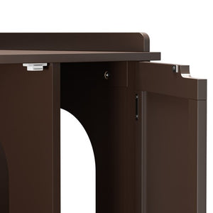 Segawe Cat Litter Box Enclosure Furniture Cat Washroom Hidden Litter Box Cabinet Coffee