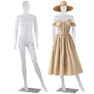 Segawe Female Mannequin Full Body Dress Form Adjustable 70" Realistic Detachable White