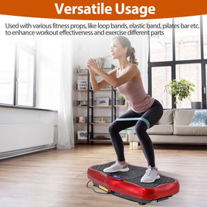 Segawe Vibration Plate Exercise Training Machine Full Body Shake Vibration Platform Red