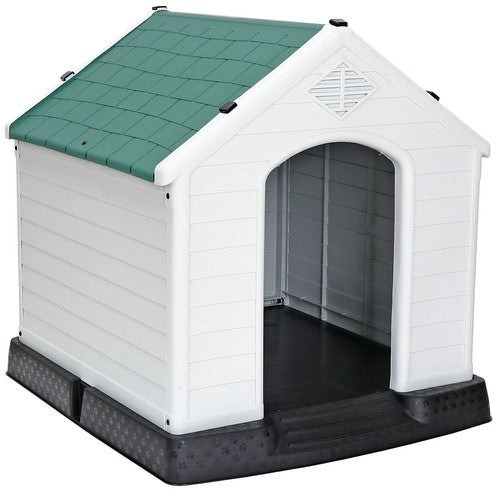 Segawe Indoor Outdoor Dog House Pet Shelter Green Waterproof Up to 100LB Dog w/Air Vent