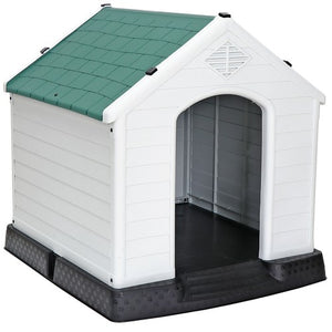Segawe Indoor Outdoor Dog House Pet Shelter Green Waterproof Up to 100LB Dog w/Air Vent