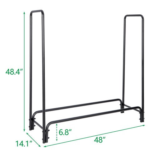 Segawe 4ft Firewood Rack Log Holder for Fireplace Wood Storage Holder Outdoor Backyard