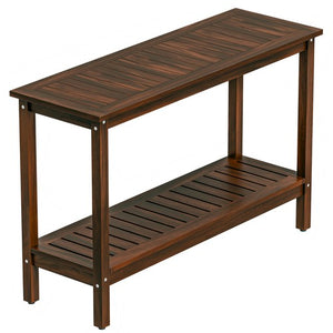 Segawe Console Table 48" Patio Side Accent Table Multifunctional w/Foot Sliders Coffee