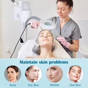 Segawe Professional 3 in 1 Facial Steamer w/5X Magnifying Lamp Hot Cool Mist Function