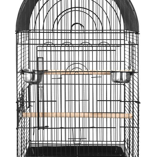 Segawe 64" Rolling Bird Cage w/Open Play Top for Small Parrot Cockatiel Parakeet Home