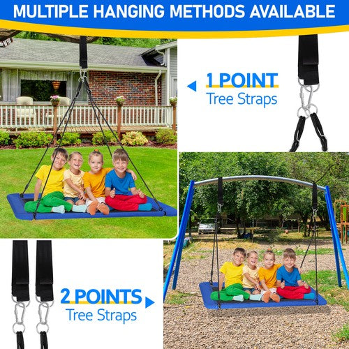 Segawe Tree Swing Rectangular Swing Set for Kids and Adults Heavy Duty Support 600LBS