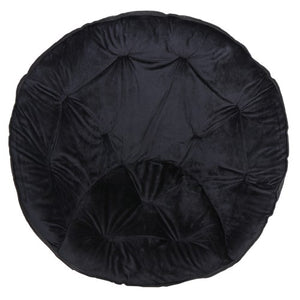 Segawe Set of 2 Faux Fur Saucer Chairs Folding Soft Lounge Moon Chairs for Living Room