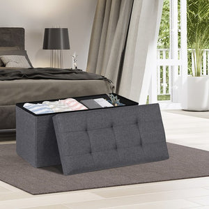 Segawe 30-In Storage Bench for Bedroom Entryway End of Bed Folding Foot Rest Ottoman