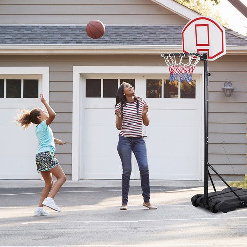 Segawe Basketball Hoop Outdoor Adjustable 5.5-7 Ft Portable Basketball Goals Stand Kids
